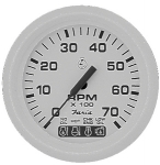 Faria 33150 Dress White 7000 RPM Tach/System Check